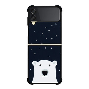 KATE SPADE SPARKLE POLLAR BEAR Samsung Galaxy Z Flip 3 Case Cover