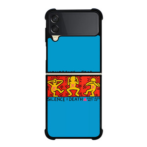 KEITH HARING FIGHT AIDS Samsung Galaxy Z Flip 3 Case Cover