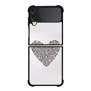 KEITH HARING LOVE ICON Samsung Galaxy Z Flip 3 Case Cover