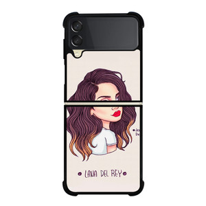 LANA DEL REY CARTOON Samsung Galaxy Z Flip 3 Case Cover LANA DEL REY CARTOON Samsung Galaxy Z Flip 3 Case Cover