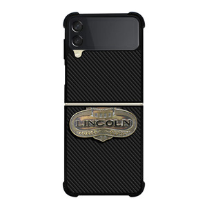 LINCOLN MOTOR LOGO CARBON Samsung Galaxy Z Flip 3 Case Cover