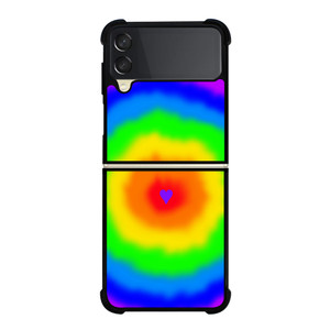 LOVE RAINBOW TIE DYE PATTERN Samsung Galaxy Z Flip 3 Case Cover