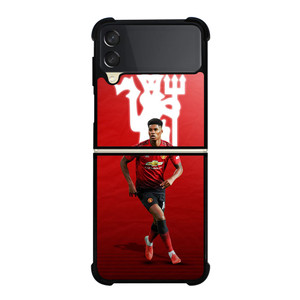 MANCHESTER UNITED MARCUS RAHFORD Samsung Galaxy Z Flip 3 Case Cover