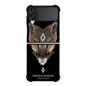 MARCELO BURLON TIGER Samsung Galaxy Z Flip 3 Case Cover MARCELO BURLON TIGER Samsung Galaxy Z Flip 3 Case Cover