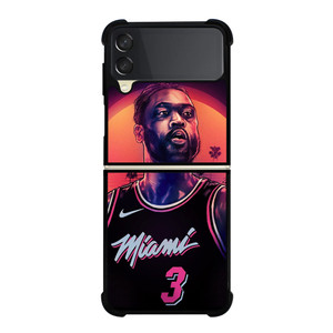 MIAMI HEAT DWYANE WADE 3 NBA Samsung Galaxy Z Flip 3 Case Cover