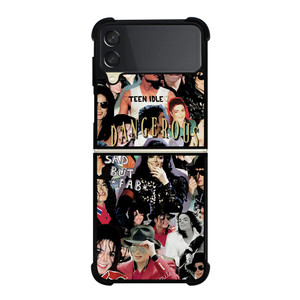 MICHAEL JACKSON COLLAGE Samsung Galaxy Z Flip 3 Case Cover