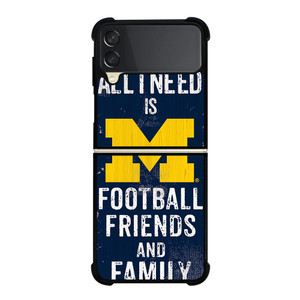 MICHIGAN WOLVERINES FOOTBALL QUOTES Samsung Galaxy Z Flip 3 Case Cover