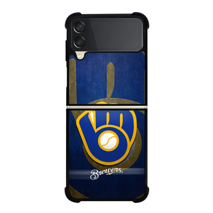 MILWAUKEE BREWERS MLB Samsung Galaxy Z Flip 3 Case Cover MILWAUKEE BREWERS MLB Samsung Galaxy Z Flip 3 Case Cover