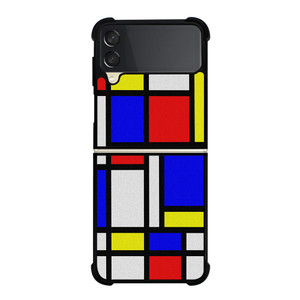 MONDRIAN COLORFUL LAYOUT Samsung Galaxy Z Flip 3 Case Cover