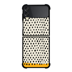 MUSTARD POLKADOTS PATTERN Samsung Galaxy Z Flip 3 Case Cover