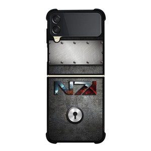 N7 MASS EFFECT METAL LOGO Samsung Galaxy Z Flip 3 Case Cover