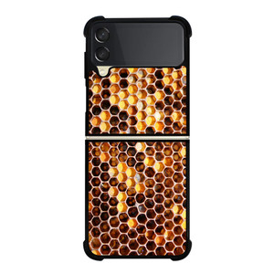 NATURAL HONEYCOMB PATTERN Samsung Galaxy Z Flip 3 Case Cover