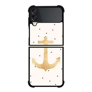 NAUTICAL ANCHOR POLKADOT Samsung Galaxy Z Flip 3 Case Cover