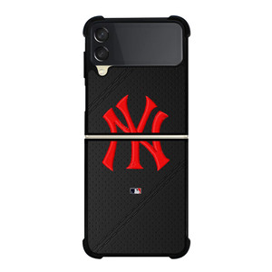 NEW YORK YANKEES STITCHING LEATHER Samsung Galaxy Z Flip 3 Case Cover