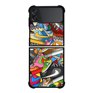NIKE SNEAKERS Samsung Galaxy Z Flip 3 Case Cover NIKE SNEAKERS Samsung Galaxy Z Flip 3 Case Cover