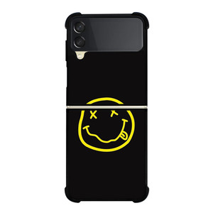 NIRVANA SMILEY FACE Samsung Galaxy Z Flip 3 Case Cover NIRVANA SMILEY FACE Samsung Galaxy Z Flip 3 Case Cover