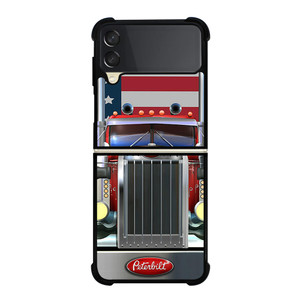 PETERBILT TRUCK AMERICAN FLAG Samsung Galaxy Z Flip 3 Case Cover