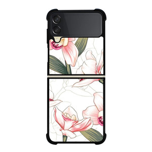 PINK ORCHID FLOWER Samsung Galaxy Z Flip 3 Case Cover