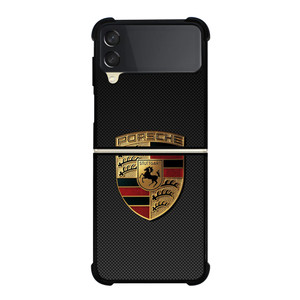 PORSCHE LOGO CARBON Samsung Galaxy Z Flip 3 Case Cover