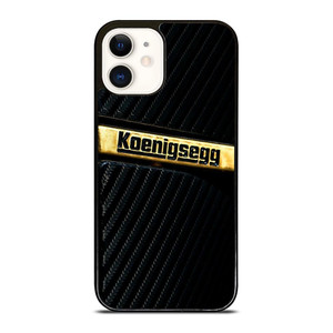KOENIGSEGG GOLD BLACK CARBON iPhone 12 Case Cover