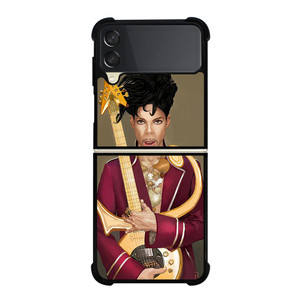 PRINCE PURPLE IN MEMORIAM AND GUITAR Samsung Galaxy Z Flip 3 Case Cover PRINCE PURPLE IN MEMORIAM AND GUITAR Samsung Galaxy Z Flip 3 Case Cover