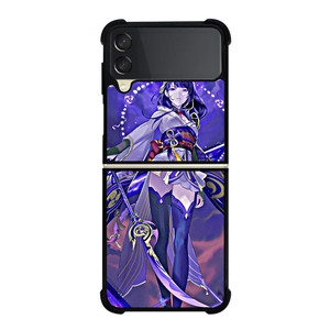 RAIDEN SHOGUN GENSHIN IMPACT GAME Samsung Galaxy Z Flip 3 Case Cover