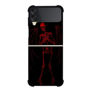 RED SKELETON HEARTBREAKING Samsung Galaxy Z Flip 3 Case Cover