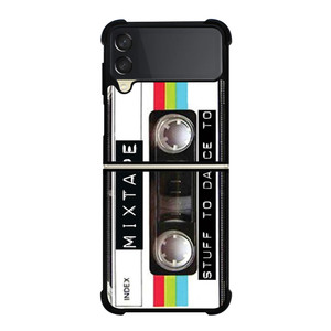 RETRO CLEAR MIXTAPE Samsung Galaxy Z Flip 3 Case Cover