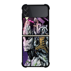 ROCKET RACCOON AND GROOT MARVEL Samsung Galaxy Z Flip 3 Case Cover