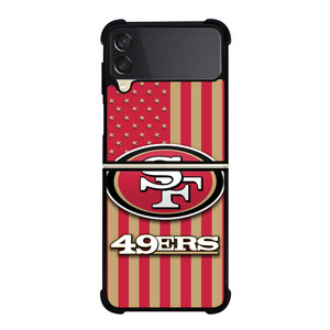 SAN FRANCISCO 49ERS AMERICAN FLAG Samsung Galaxy Z Flip 3 Case Cover