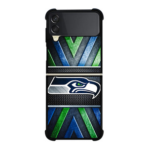 SEATTLE SEAHAWKS METAL LOGO Samsung Galaxy Z Flip 3 Case Cover