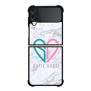 SOFIE DOSSI MARBELE LOGO Samsung Galaxy Z Flip 3 Case Cover