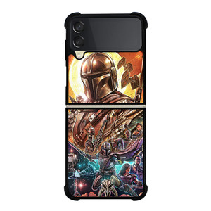 STAR WARS MANDALORIAN COLLAGE Samsung Galaxy Z Flip 3 Case Cover STAR WARS MANDALORIAN COLLAGE Samsung Galaxy Z Flip 3 Case Cover