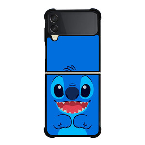 STITCH BLUE CARTOON CHARACTER Samsung Galaxy Z Flip 3 Case Cover STITCH BLUE CARTOON CHARACTER Samsung Galaxy Z Flip 3 Case Cover