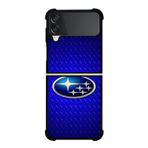 SUBARU BLUE METAL LOGO Samsung Galaxy Z Flip 3 Case Cover