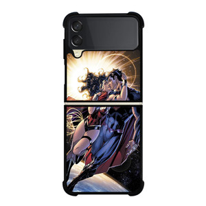 SUPERMAN KISSING WONDER WOMAN Samsung Galaxy Z Flip 3 Case Cover