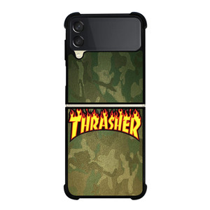 THRASHER LOGO CAMO FABRIC Samsung Galaxy Z Flip 3 Case Cover