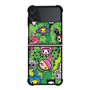 TOKIDOKI DONUTELLA CACTUS  Samsung Galaxy Z Flip 3 Case Cover TOKIDOKI DONUTELLA CACTUS  Samsung Galaxy Z Flip 3 Case Cover
