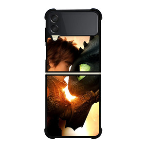 TOOTHLESS AND HICCUP TRAIN YOUR DRAGON Samsung Galaxy Z Flip 3 Case Cover