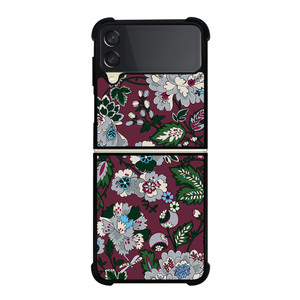 VERA BRADLEY BORDEAUX BLOOMS Samsung Galaxy Z Flip 3 Case Cover VERA BRADLEY BORDEAUX BLOOMS Samsung Galaxy Z Flip 3 Case Cover