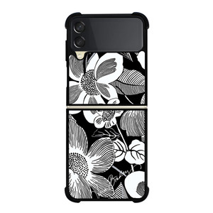 VERA BRADLEY WHITE BLOOMS Samsung Galaxy Z Flip 3 Case Cover VERA BRADLEY WHITE BLOOMS Samsung Galaxy Z Flip 3 Case Cover