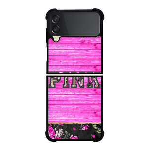 VICTORIA'S SECRET PINK FLORAL Samsung Galaxy Z Flip 3 Case Cover VICTORIA'S SECRET PINK FLORAL Samsung Galaxy Z Flip 3 Case Cover