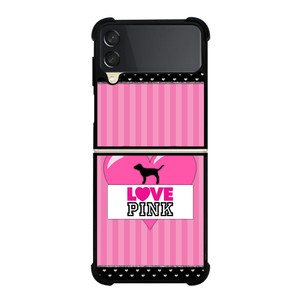 VICTORIA'S SECRET PINK LOVE Samsung Galaxy Z Flip 3 Case Cover VICTORIA'S SECRET PINK LOVE Samsung Galaxy Z Flip 3 Case Cover