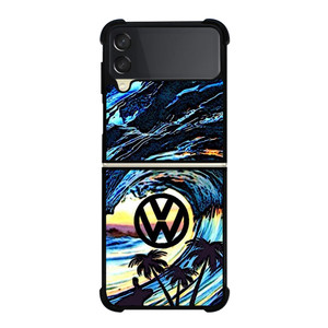 VOLKSWAGEN VW LOGO OCEAN Samsung Galaxy Z Flip 3 Case Cover VOLKSWAGEN VW LOGO OCEAN Samsung Galaxy Z Flip 3 Case Cover