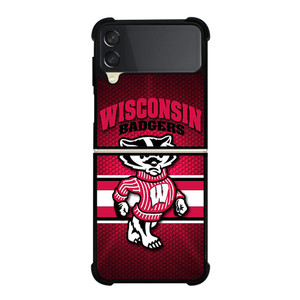 WISCONSIN BADGER FOOTBALL LOGO 2 Samsung Galaxy Z Flip 3 Case Cover