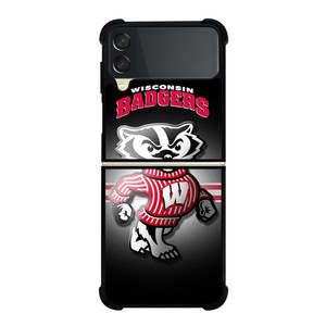 WISCONSIN BADGER FOOTBALL LOGO Samsung Galaxy Z Flip 3 Case Cover