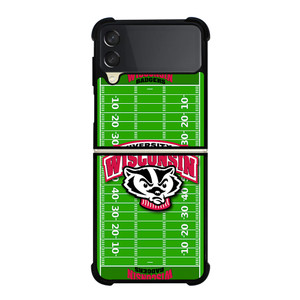 WISCONSIN BADGER FOOTBALL Samsung Galaxy Z Flip 3 Case Cover