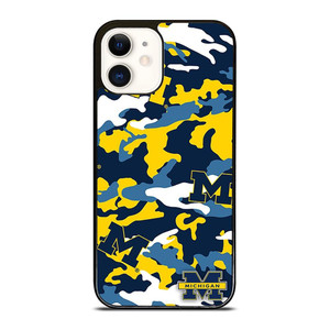 MICHIGAN WOLVERINES FOOTBALL CAMO iPhone 12 Case Cover
