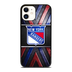 NEW YORK RANGERS NHL METAL LOGO iPhone 12 Case Cover