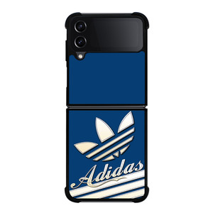 ADIDAS LOGO BLUE RETRO Samsung Galaxy Z Flip 4 Case Cover ADIDAS LOGO BLUE RETRO Samsung Galaxy Z Flip 4 Case Cover